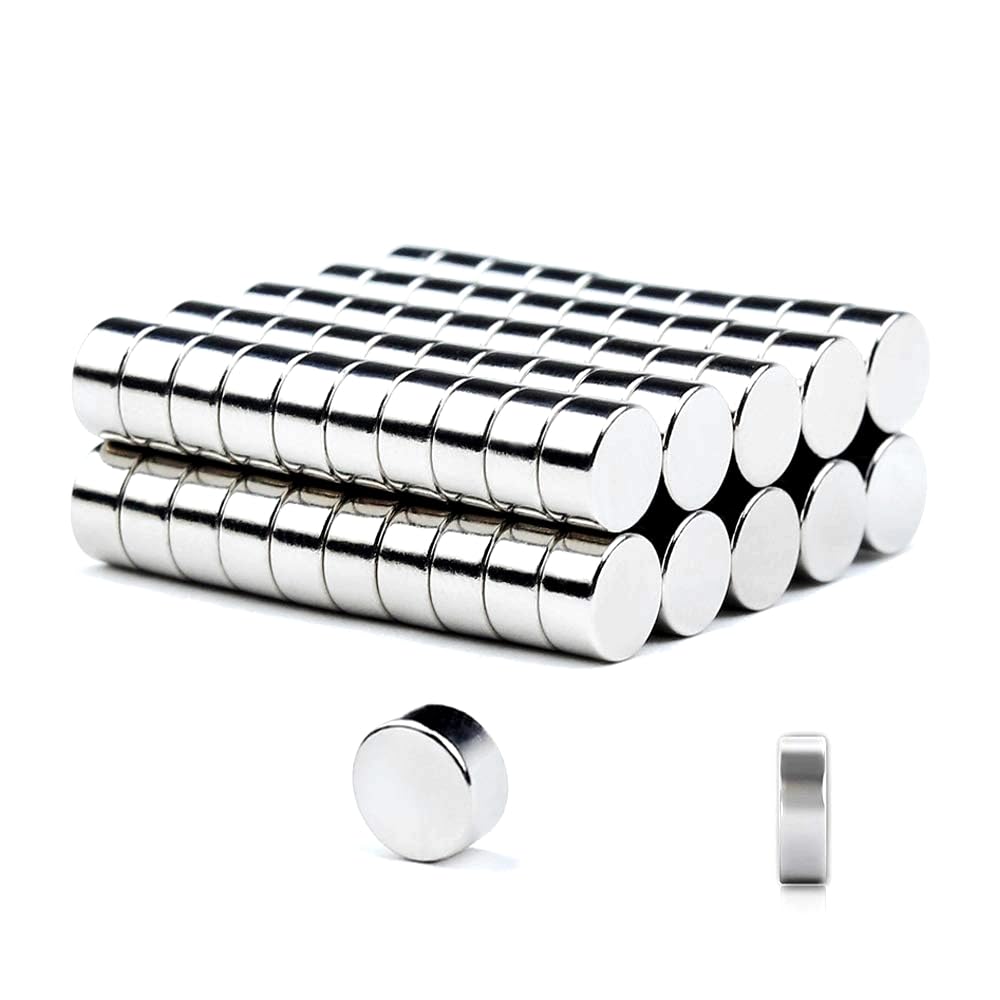 Deryun 60 Pack Small Magnets for Crafts,Mini,Tiny,Fridge,Refrigerator,Whiteboard,Round,Multi-Use Magnets
