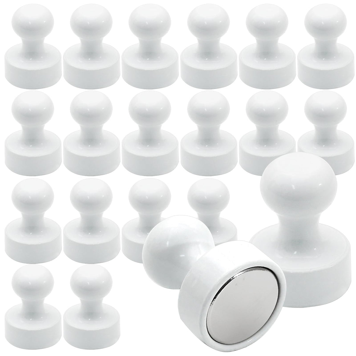 LOVIMAG Fridge Magnets 12 Pack Magnet Refrigerator Locker Whiteboard Black