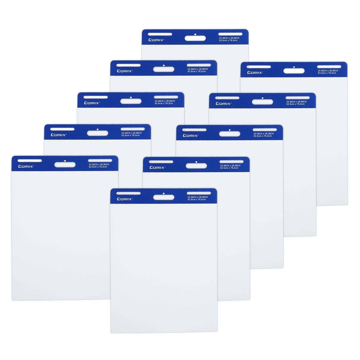 Comix Sticky Easel Pad, 25 x 30 Inch Flip Chart, 30 Sheets/Pad, 4 Pads