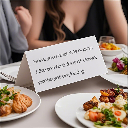 30Pack Blank Tent Cards, Large 3-1/2" x 11" Folded Name Place Cards for Table Setting, Wedding, Party, 7" x 11" Folds to 3-1/2" x 11"