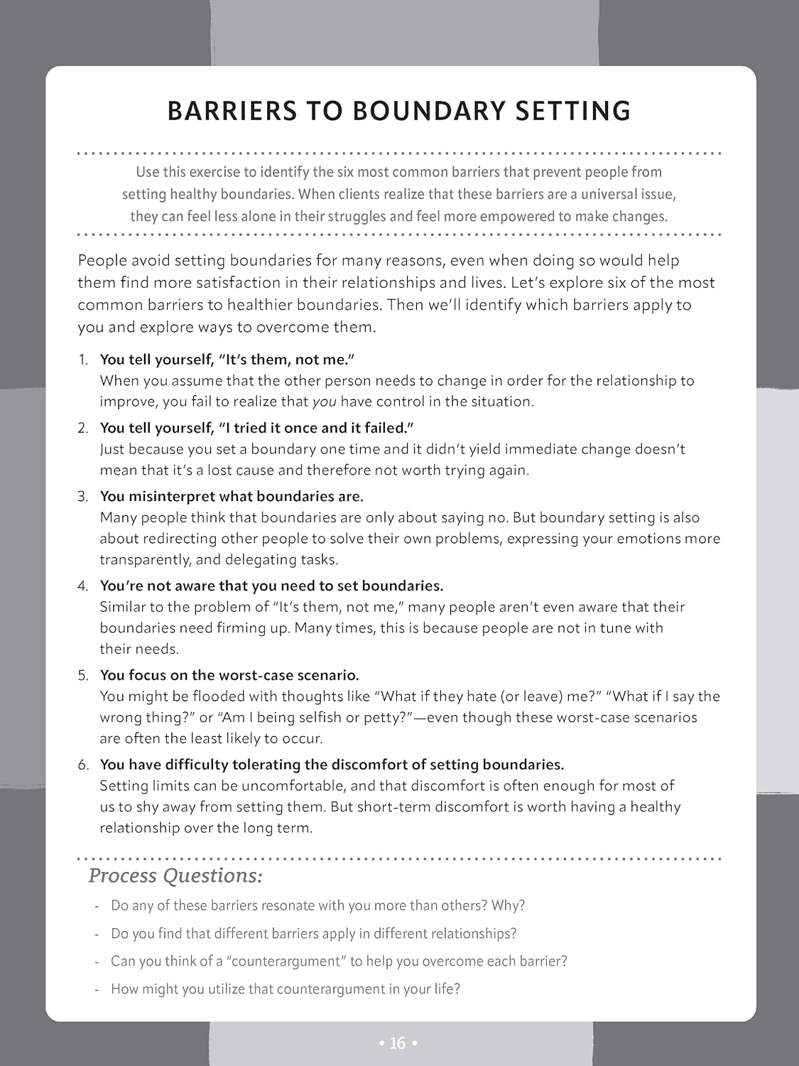 The Boundaries Flip Chart: A Psychoeducational Tool to Help Clients Set Healthy Limits, Develop Fulfilling Relationships, and Reclaim Their Worth