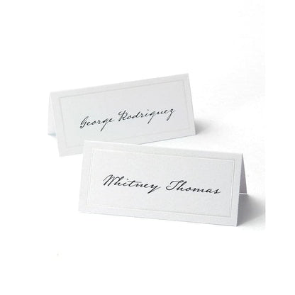 Gartner Studios Printable Place Cards, White Pearl Border, 48 Count