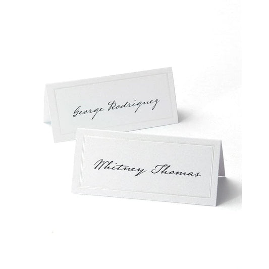 Gartner Studios Printable Place Cards, White Pearl Border, 48 Count