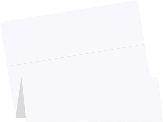 Blank Tent Cards Printable 3.5" x 11" 100 Sheets