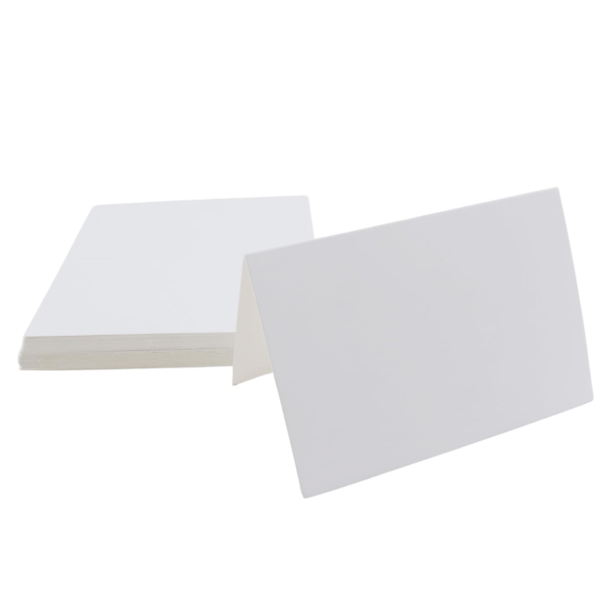 30Pack Blank Tent Cards, Large 3-1/2" x 11" Folded Name Place Cards for Table Setting, Wedding, Party, 7" x 11" Folds to 3-1/2" x 11"