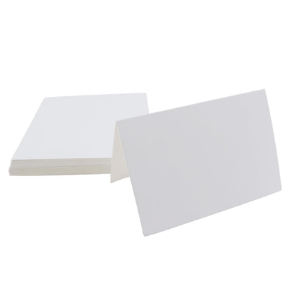 30Pack Blank Tent Cards, Large 3-1/2" x 11" Folded Name Place Cards for Table Setting, Wedding, Party, 7" x 11" Folds to 3-1/2" x 11"