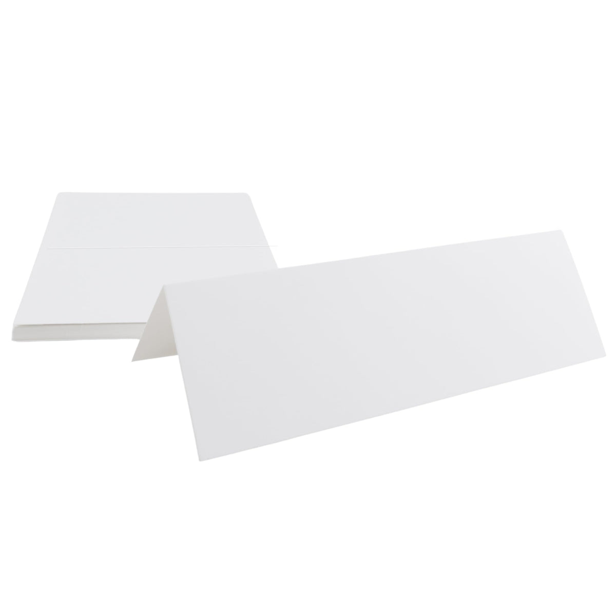 30Pack Blank Tent Cards, Large 3-1/2" x 11" Folded Name Place Cards for Table Setting, Wedding, Party, 7" x 11" Folds to 3-1/2" x 11"