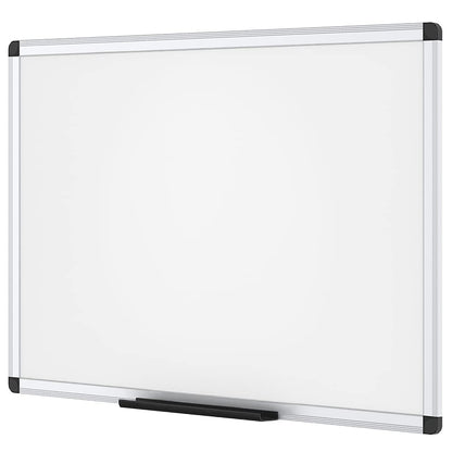VIZ-PRO Dry Erase Board/Magnetic White Board, 48 X 32 Inches, Silver Aluminium Frame