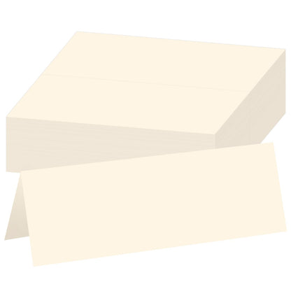 50 Pcs White 4" x 6" Folded Place Card Blank Note Tent Card 110lb/300gsm