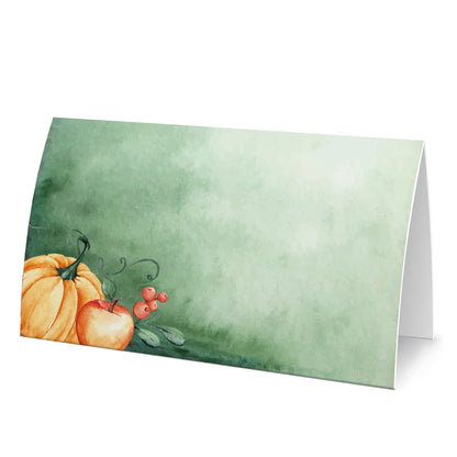 Golden Leaf Food Tent Labels - 25 Pack Wedding & Banquet Table Cards - Perfect for Place Cards, Buffet Food Labels (FZ-a07)