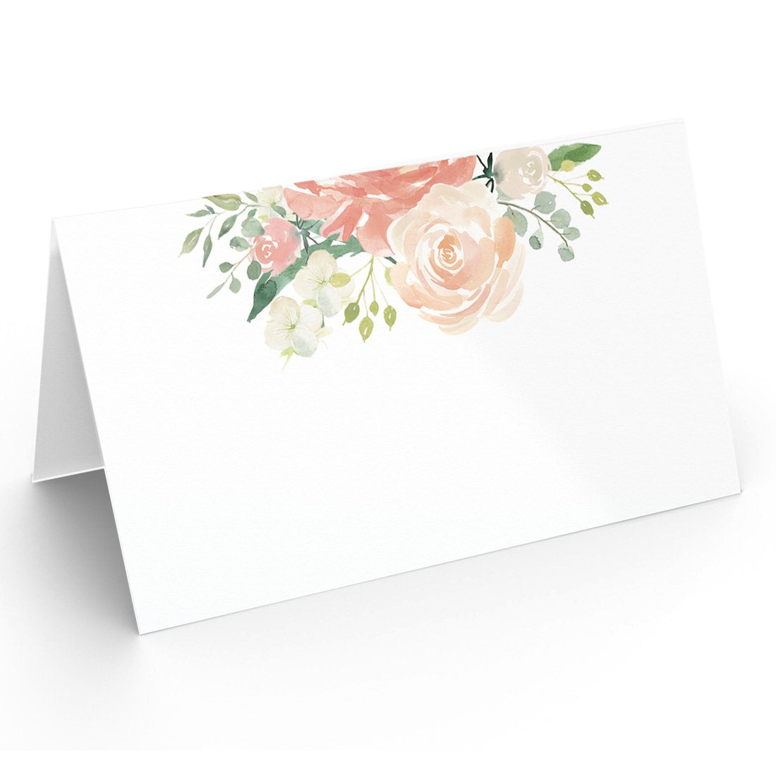 Printed Party Table Place Cards for All Occasions and Events, Set of 25 (Elegant Branch)