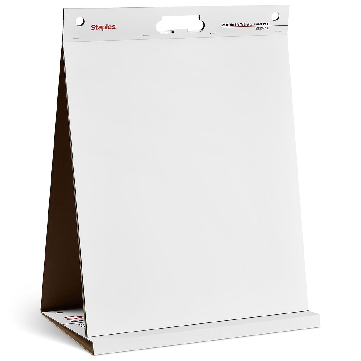 Staples Stickies Tabletop Easel Pad, 20x23 Inch, White, 20 Sheets