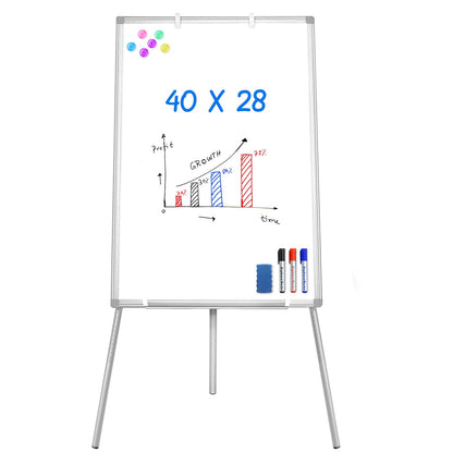 Maxtek Easel Whiteboard 36 x 24 in, Stand Tripod with Height Adjustable