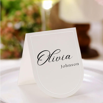 50 Pcs Arch Place Cards, 3.2" x 4" Small Table Cards, Table Setting, Tent Cards, Name Cards for Dinner, Party, Event, Catering, Table (50 Pcs Arch)