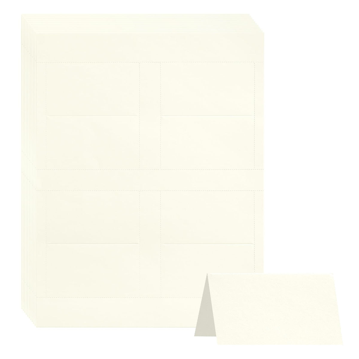 2"x3.5" White Place Cards 160 Pcs