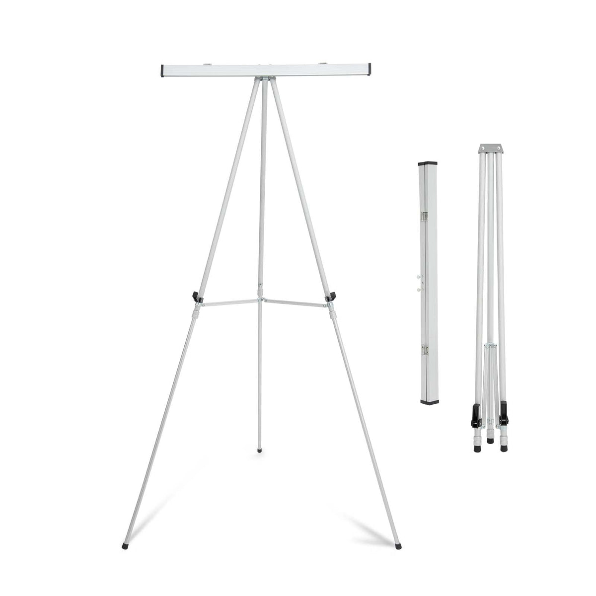 Falling in Art 63 1/2'' Lightweight Aluminum Flip Chart Display Easel Stand