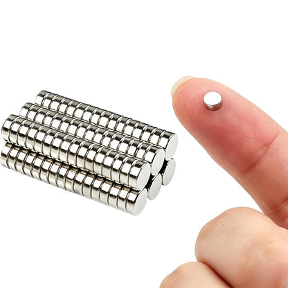 60pcs Small Magnets,Round for Refrigerator, Cylinder, Fridge, Office, Whiteboard, Durable Little Miniature Tiny Mini for Crafts