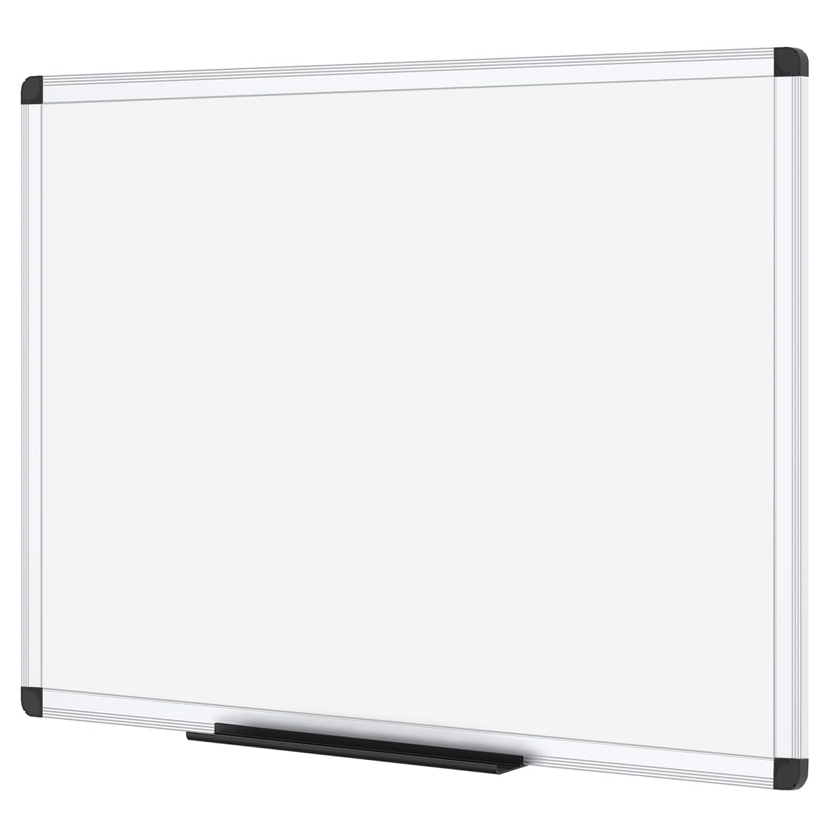 VIZ-PRO Dry Erase Board/Magnetic White Board, 48 X 32 Inches, Silver Aluminium Frame