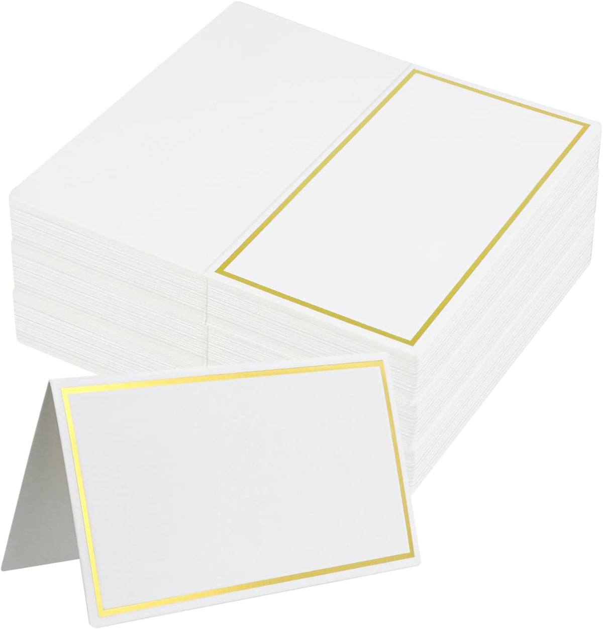 Place Cards for Table Setting, 100-Pack Table Tent Cards for Dinner Party