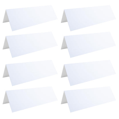 30 Pack Printable Name Tent Cards,3.5"x 11" Blank Folding Paper for Place Cards & Table Cards(White)