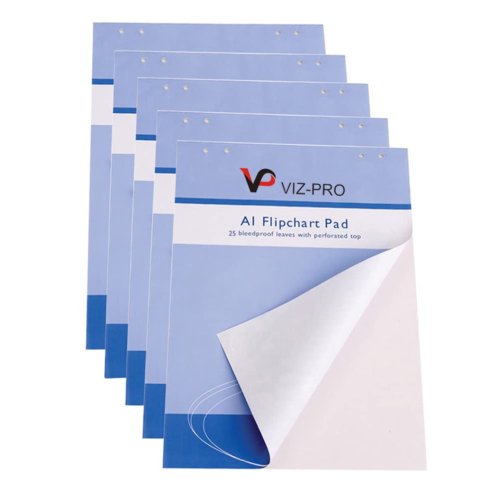 VIZ-PRO Standard Easel Pads, A1 Flipchart Paper Pad, 23 x 32 Inches, 25-Sheets/Pad