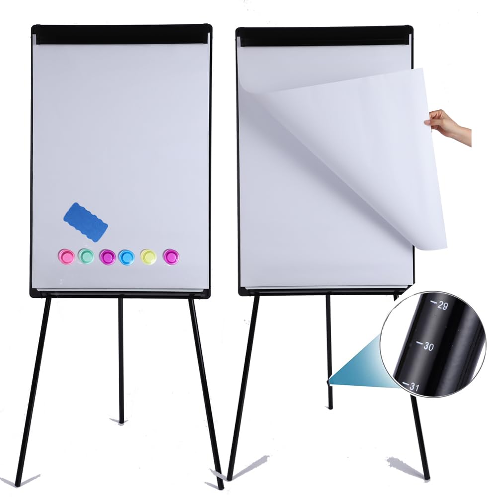 Whiteboard Easel 36" x 24" Height Adjustable, Magnetic Dry Erase Easel