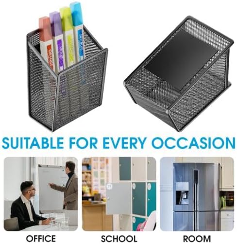 LUCYCAZ Magnetic Pen Holder,Single Magnetic Pencil Locker Holder Organizer