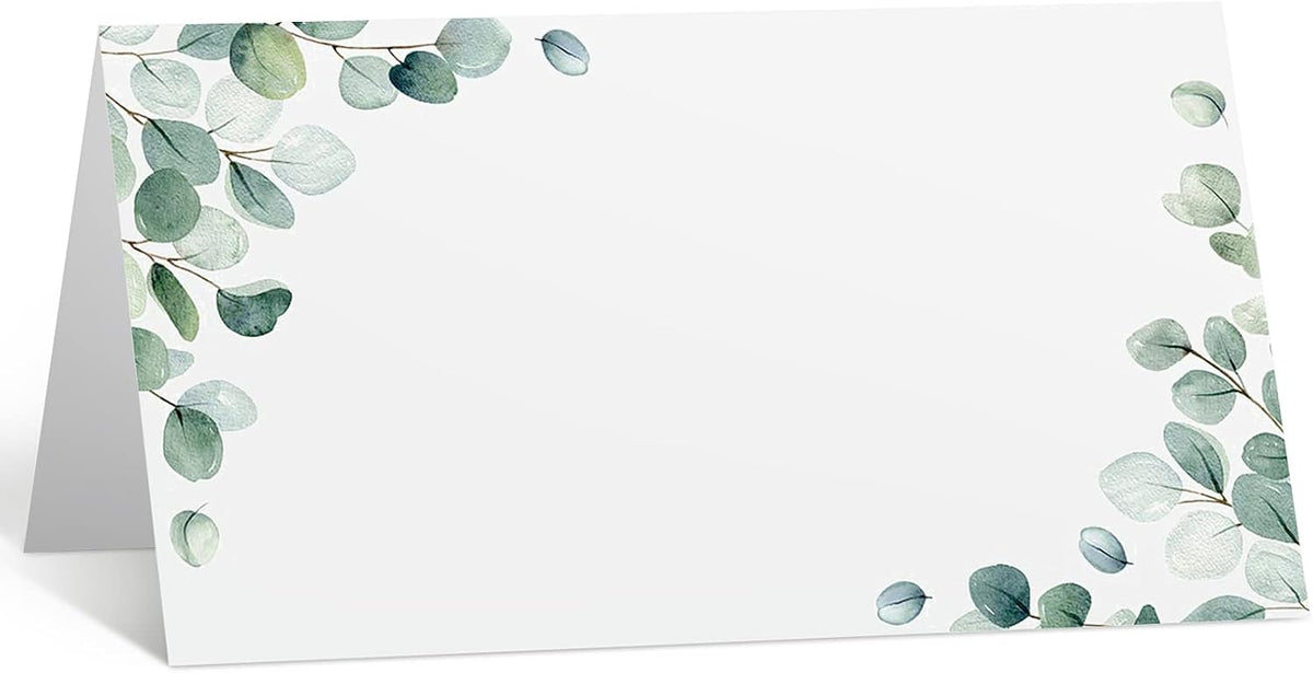 Fumete 100 Pack Wedding Place Cards, Watercolor Table Setting,Fresh