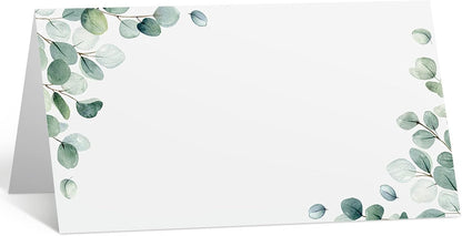 Fumete 100 Pack Wedding Place Cards, Watercolor Table Setting,Fresh