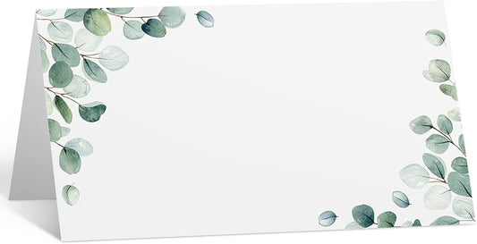 Fumete 100 Pack Wedding Place Cards, Watercolor Table Setting,Fresh