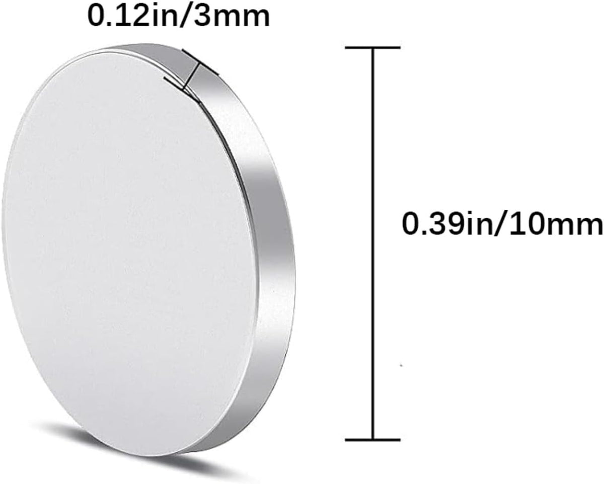 20 Pack Refrigerator Magnets with Double-Sided Adhesive, 10x3mm Small Round Fridge Magnets, Premium Neodymium Office Magnets for Fridge, Whiteboard, Billboard in Home, Kitchen, Office and School