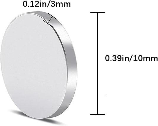 20 Pack Refrigerator Magnets with Double-Sided Adhesive, 10x3mm Small Round Fridge Magnets, Premium Neodymium Office Magnets for Fridge, Whiteboard, Billboard in Home, Kitchen, Office and School