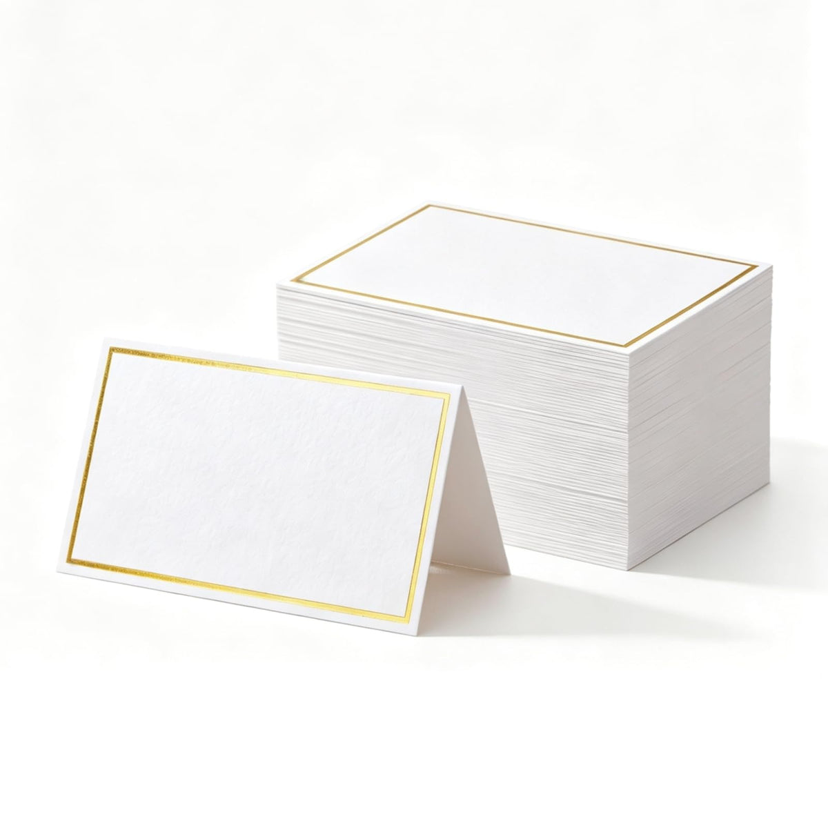 100Pcs Place Cards for Wedding Table Seating Chart, Blank Folded Write-On Kraft Paper Name Tent Cards & Food Labels for Party Buffet, Reception Supplies for Dinner Parties, Banquets, Events