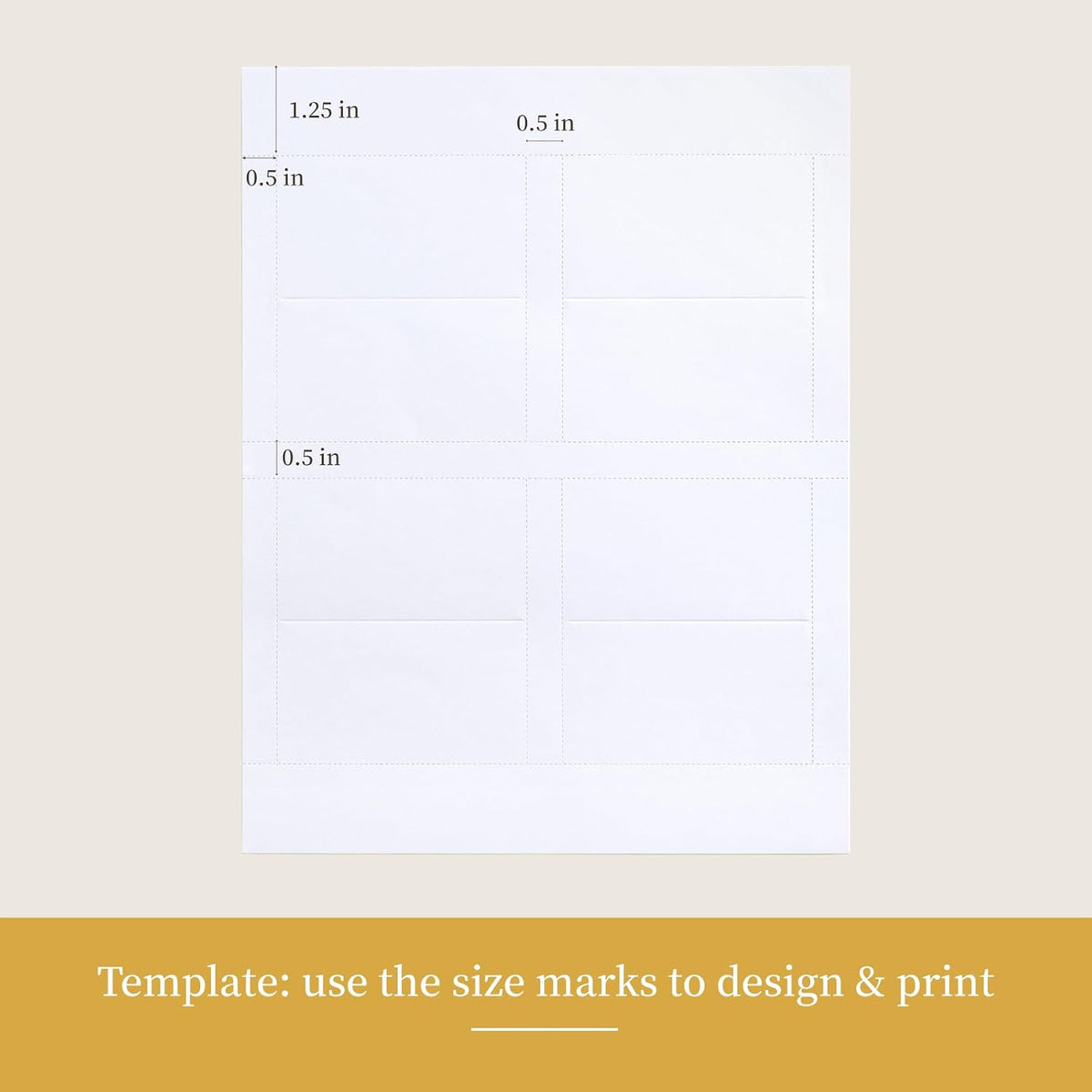 2"x3.5" White Place Cards 160 Pcs