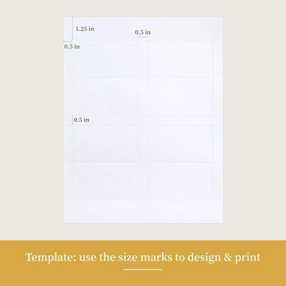 2"x3.5" White Place Cards 160 Pcs