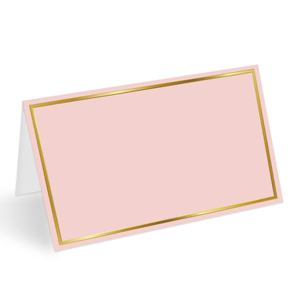 Dusty Blue Border Place Cards for Table Setting, Blank Name Card for Banquet, Set of 25 Seating Cards for Wedding Reception Baby Shower Birthday Party and Events-04