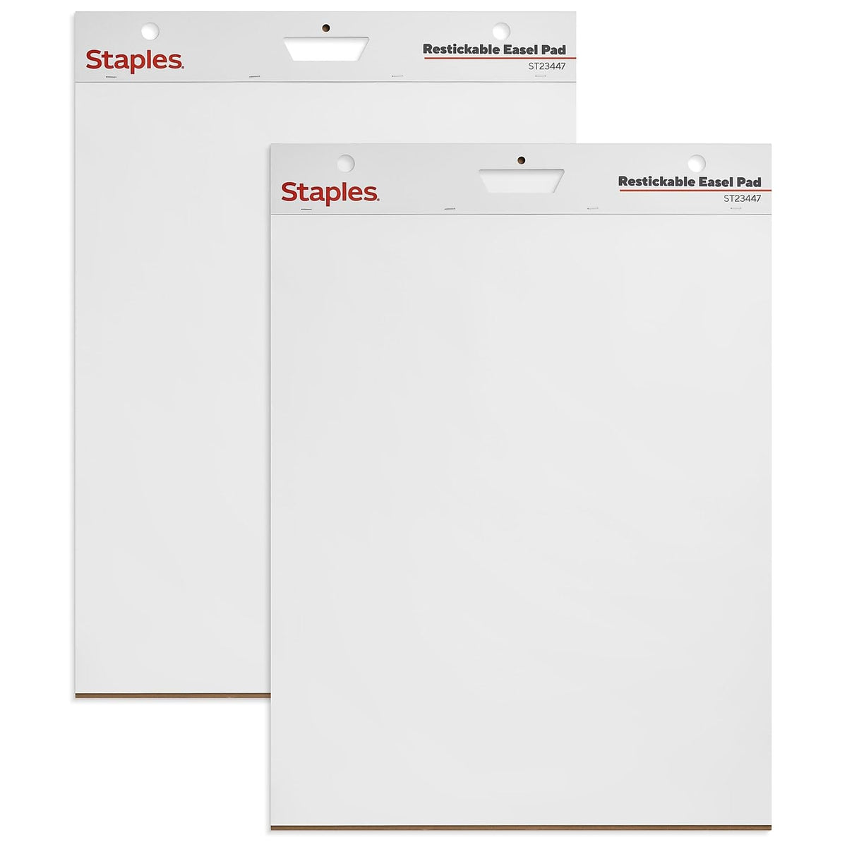 Staples Stickies Tabletop Easel Pad, 20x23 Inch, White, 20 Sheets