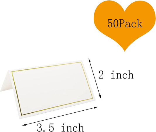 50 Pack 2 x 3.5 Inches Tent Cards