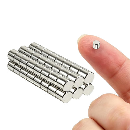 60pcs Small Magnets,Round for Refrigerator, Cylinder, Fridge, Office, Whiteboard, Durable Little Miniature Tiny Mini for Crafts