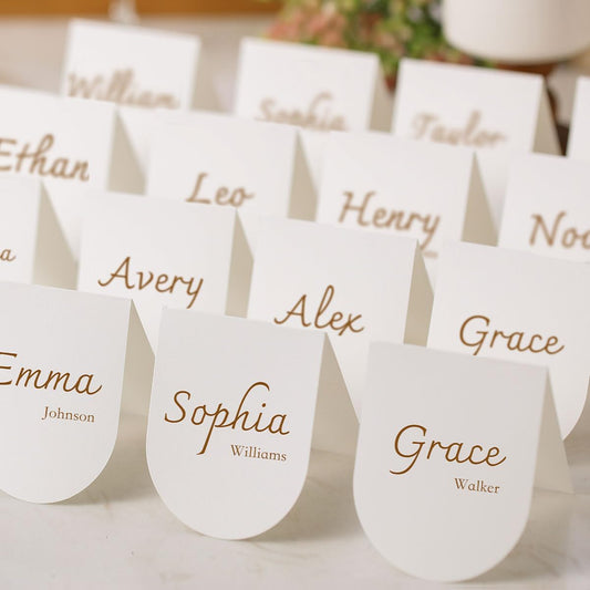 50 Pcs Arch Place Cards, 3.2" x 4" Small Table Cards, Table Setting, Tent Cards, Name Cards for Dinner, Party, Event, Catering, Table (50 Pcs Arch)