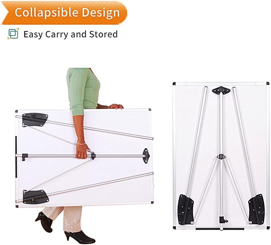 VIZ-PRO Whiteboard Easel, 36 x 24 Inches, Portable Stand Dry Erase Board