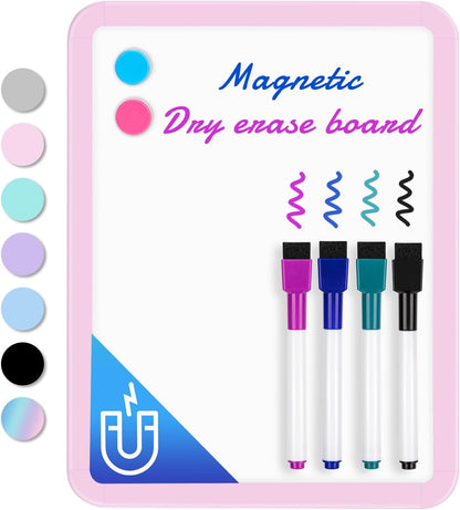 VUSIGN Magnetic Dry Erase Board, 8.5 x 11 Inches White Board, Pink