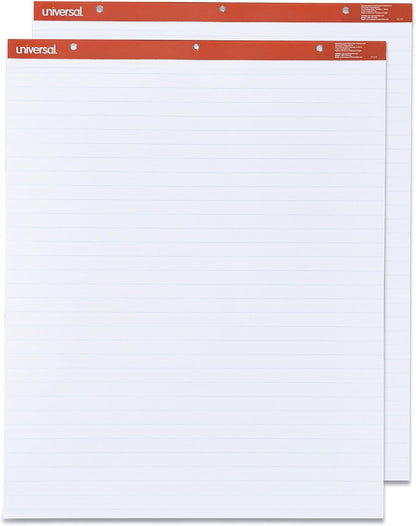 Universal 35601 Recycled Easel Pads, Faint Rule, 27 x 34, White, 50 Sheet (Case of 2)