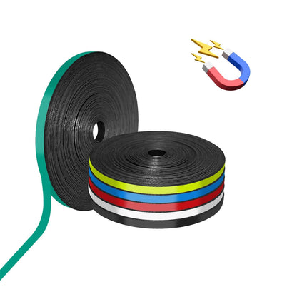 Magnetic Whiteboard Tape for Office,Fine Line Gridding Tape - 1/5 in x 40 yd x 24 mil,High Energy Thin Strip Magnets,Black 120 Feet