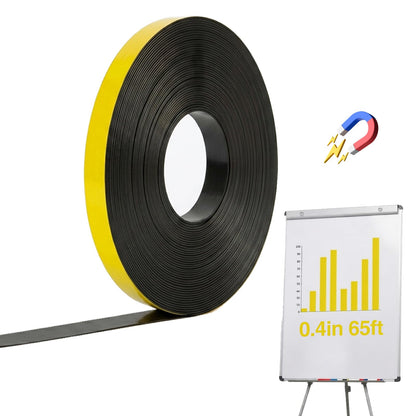 Magnetic Whiteboard Tape for Office,Fine Line Gridding Tape - 1/5 in x 40 yd x 24 mil,High Energy Thin Strip Magnets,Black 120 Feet