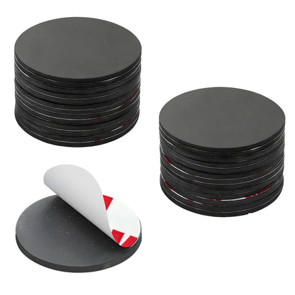 Towjug Round Magnets with Adhesive Backing 0.8" x 0.08", 30 Magnetic Dots