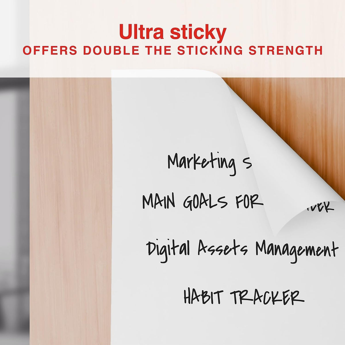 Staples Ultra Sticky Tabletop Easel Pad, 20x23 Inch, 20 Sheets/Pad
