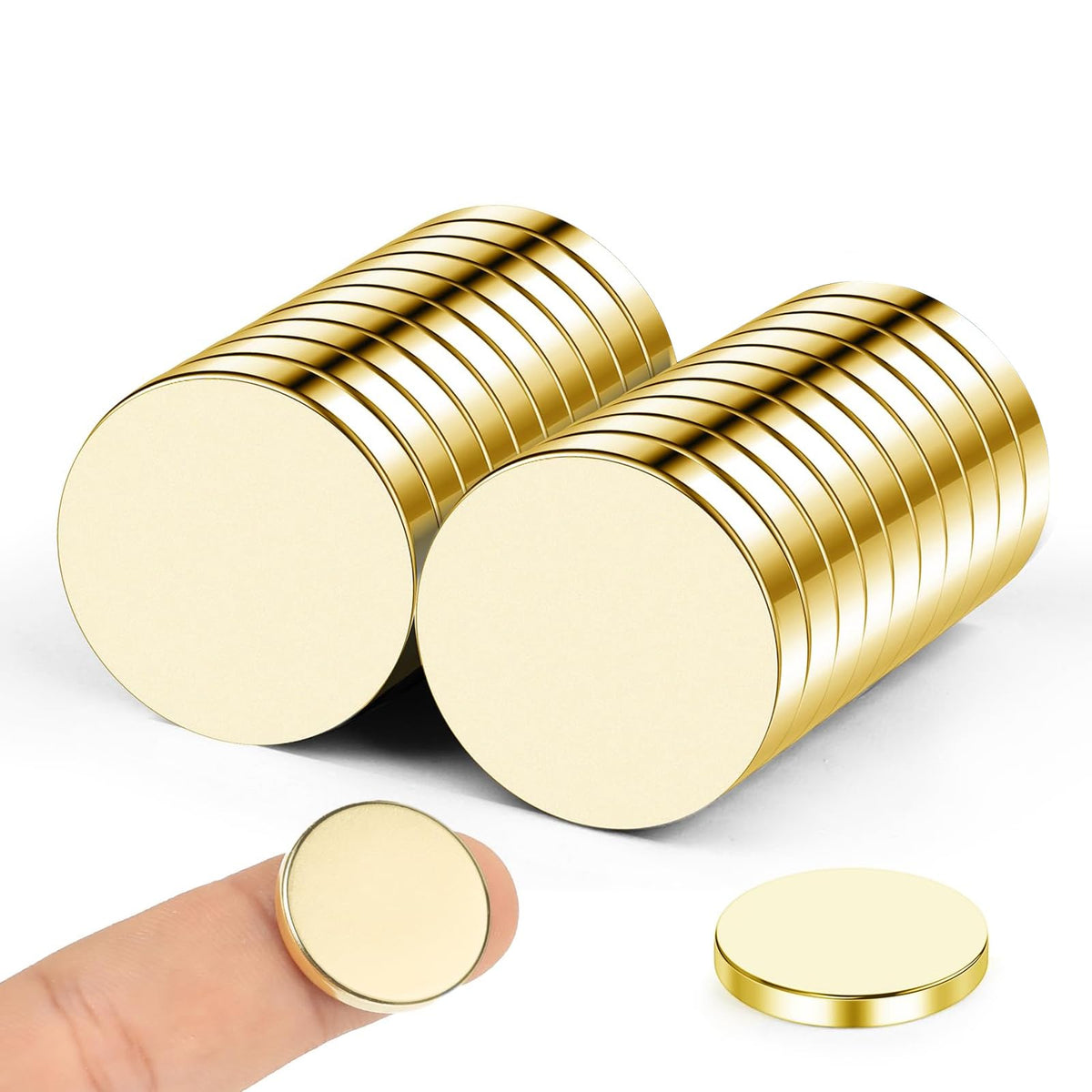 50 Pcs Neodymium Magnets, 10x3mm Tiny Round Disc Refrigerator Magnets