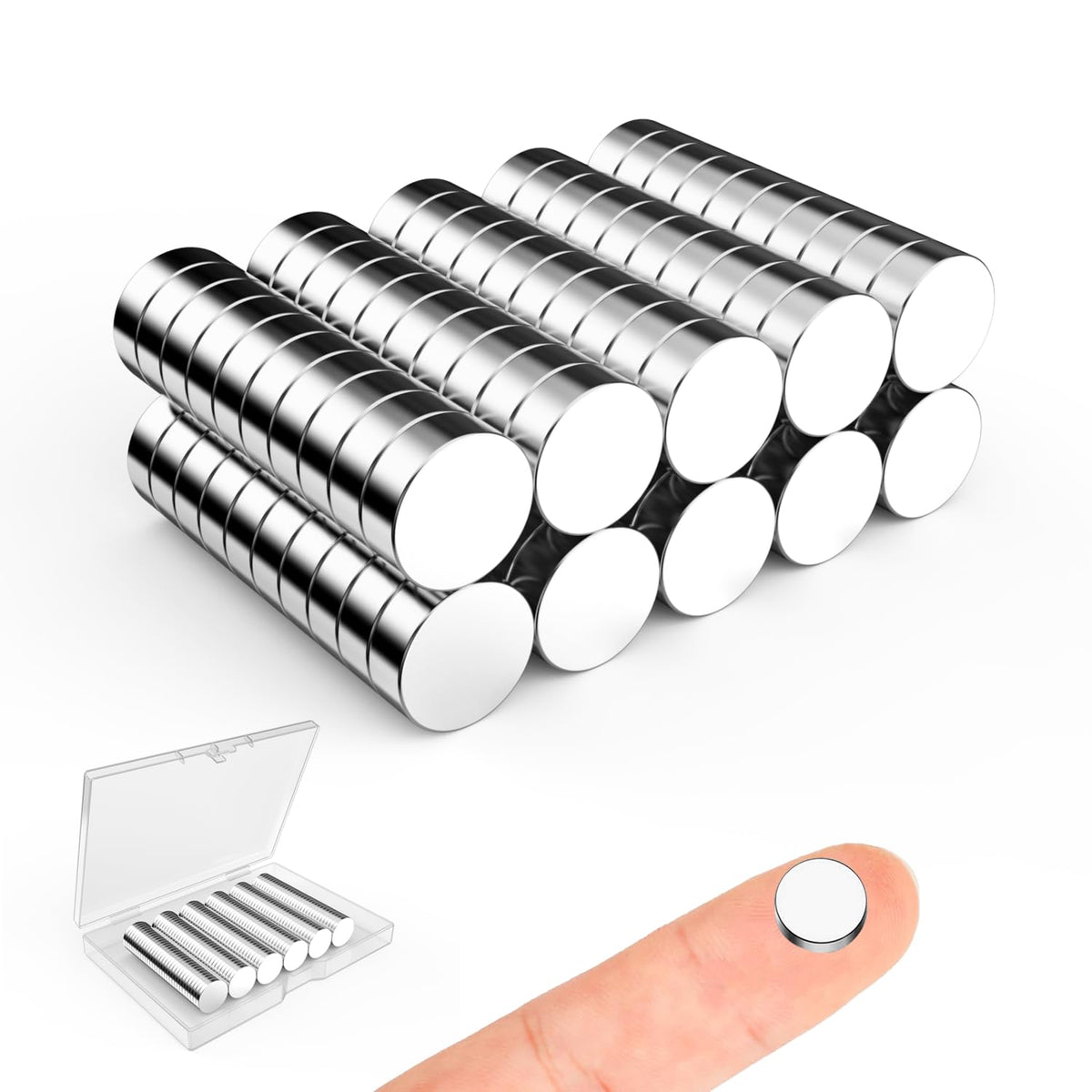 Magnets for Crafts, 5x2mm Small Round Magnetic 250 Pack