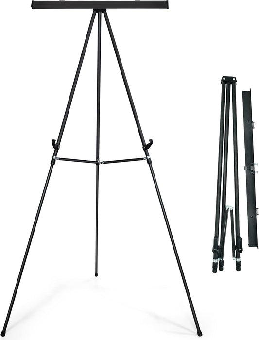 Falling in Art 63 1/2'' Lightweight Aluminum Flip Chart Display Easel Stand